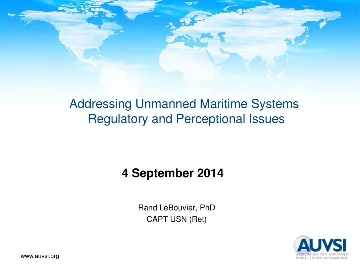 addressing unmanned maritime systems regulatory and perceptional issues