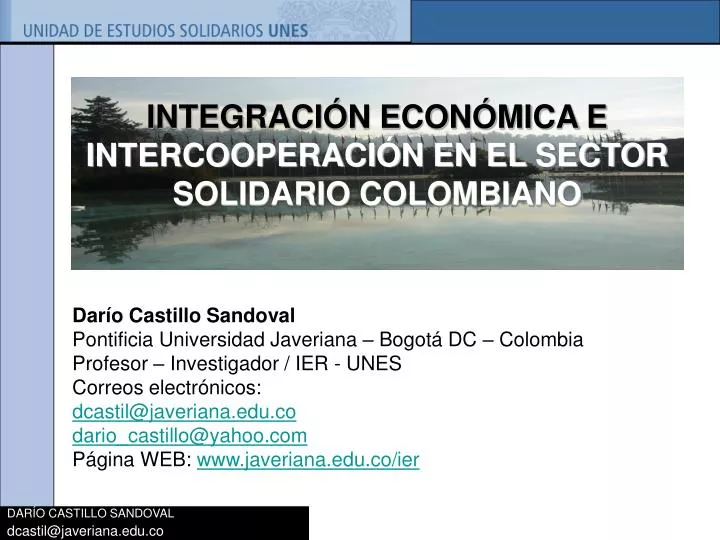 integraci n econ mica e intercooperaci n en el sector solidario colombiano