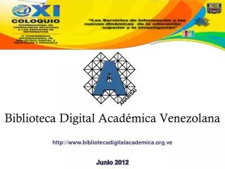 Biblioteca Digital Académica Venezolana