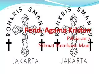 pend agama kristen