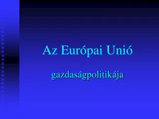 Az Európai Unió