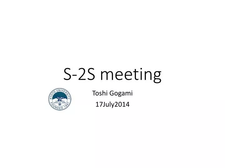s 2s meeting