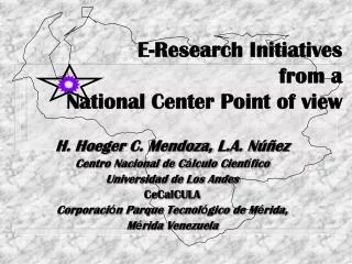 E-Research Initiatives from a National Center Point of view