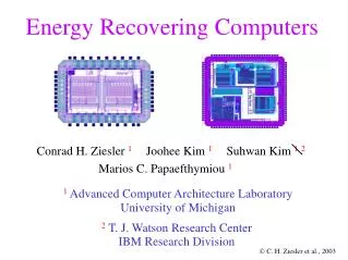 Energy Recovering Computers