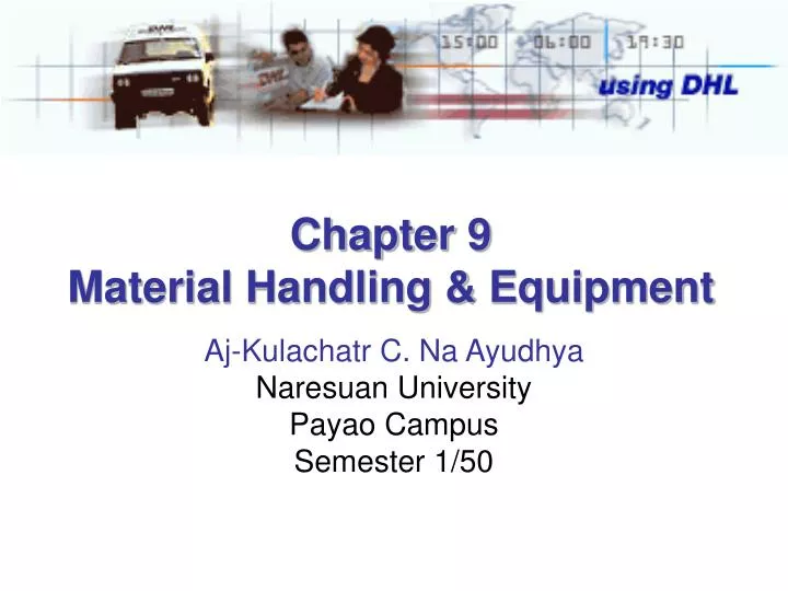 chapter 9 material handling equipment