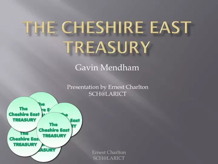 the cheshire east treasury