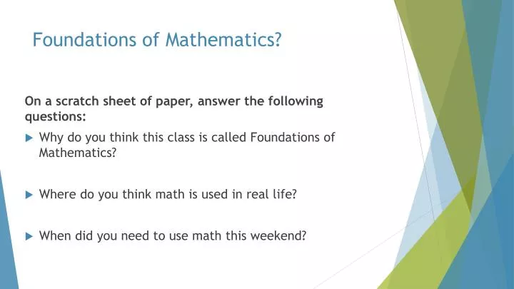 foundations of mathematics