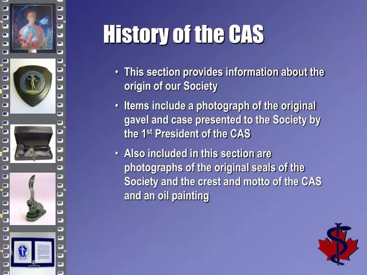 history of the cas