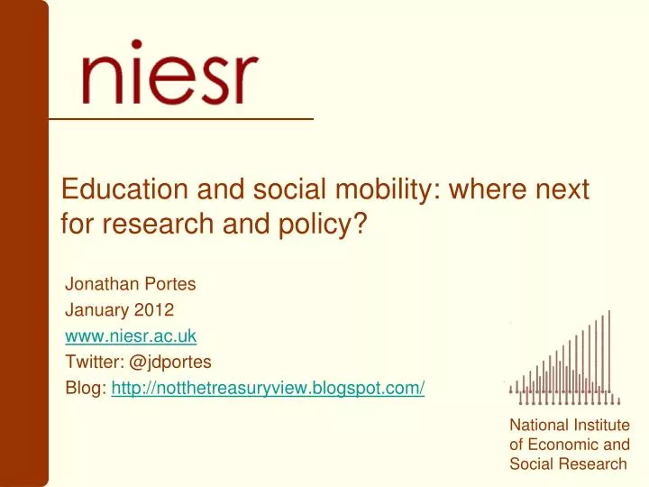 education and social mobility where next for research and policy