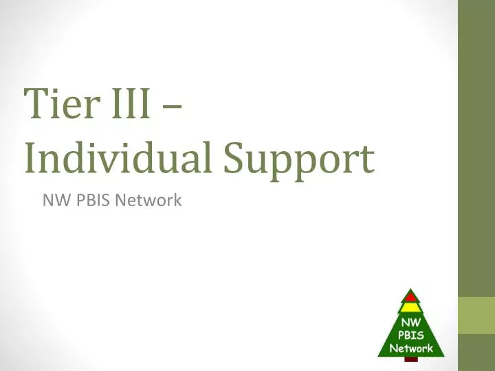 tier iii individual support