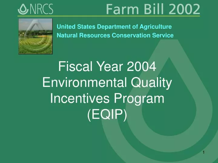 fiscal year 2004 environmental quality incentives program eqip