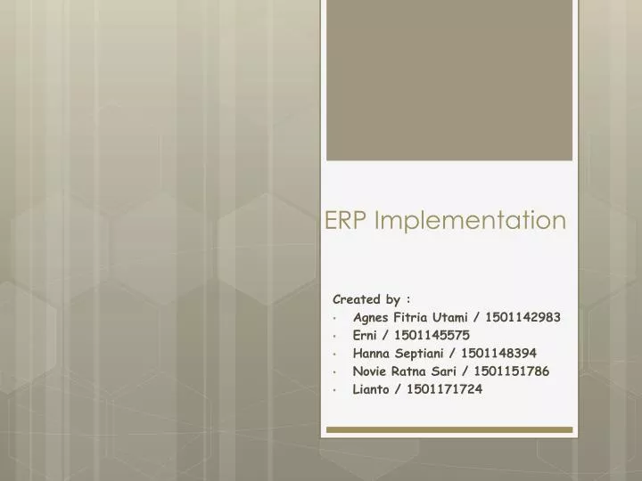 erp implementation