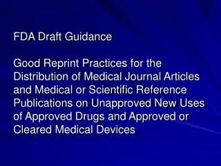 A scientific or medical journal article that is distributed should: