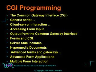 CGI Programming