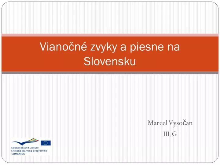 viano n zvyky a piesne na slovensku