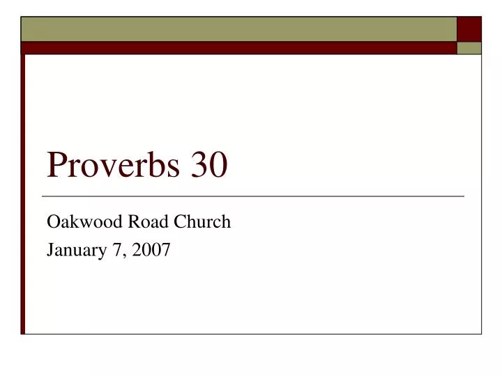 proverbs 30