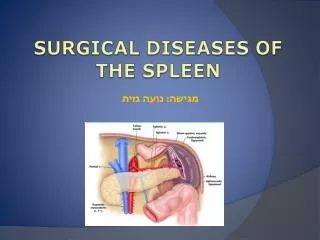 Surgical diseases of the spleen