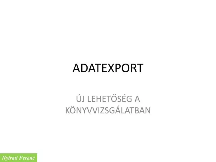adatexport