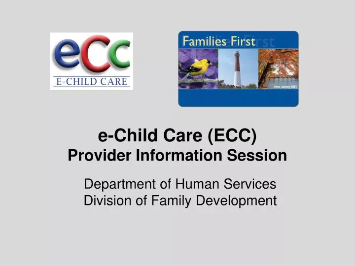 e child care ecc provider information session