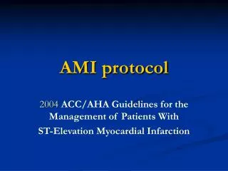 AMI protocol