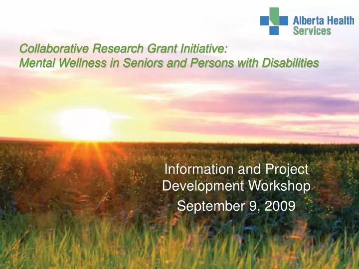 information and project development workshop september 9 2009
