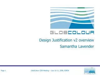 Design Justification v2 overview Samantha Lavender