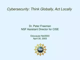 Cybersecurity: Think Globally, Act Locally