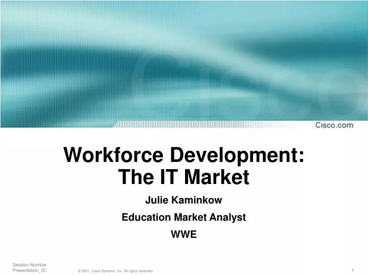 workforce development the it market