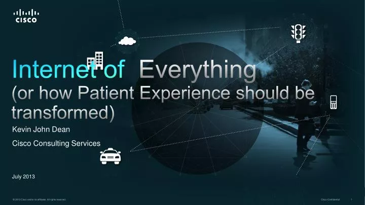 internet of everything or how patient experience should be transformed