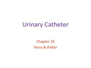 Urinary Catheter