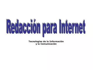 tecnolog as de la informaci n y la comunicaci n