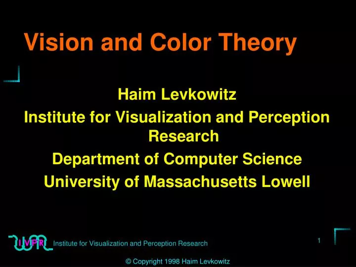 vision and color theory