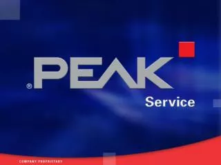 PEAK-Service structure