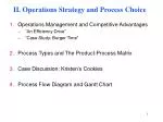 II. Operations Strategy and Process Choice - slide 1