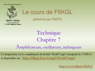 technique chapitre 7 a mplificateurs oscillateurs m langeurs
