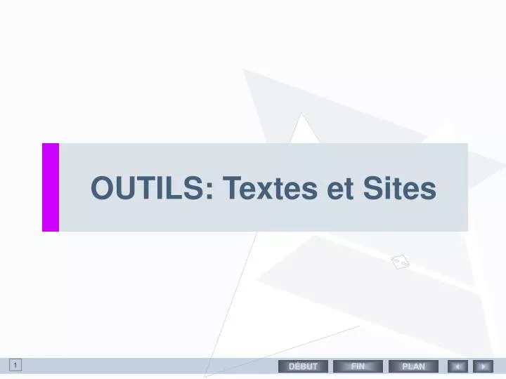 outils textes et sites