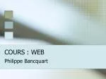 COURS : WEB - slide 1