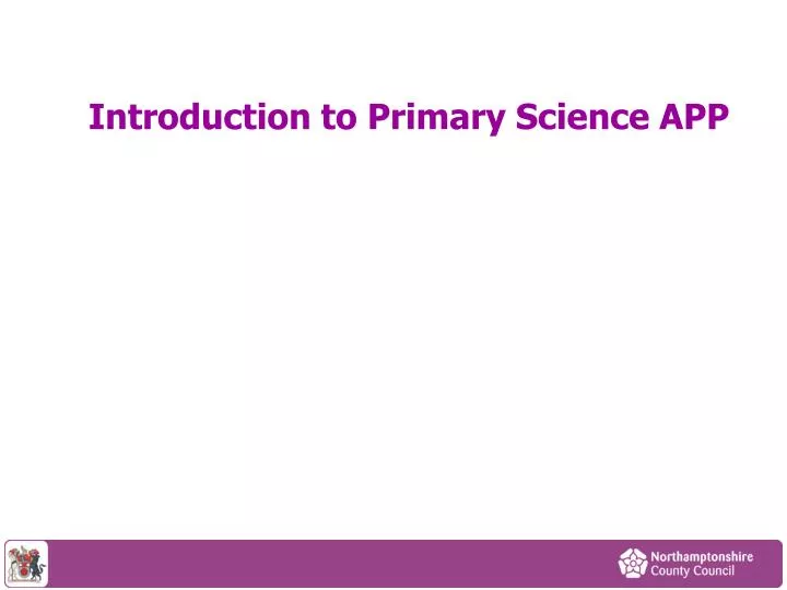 introduction to primary science app