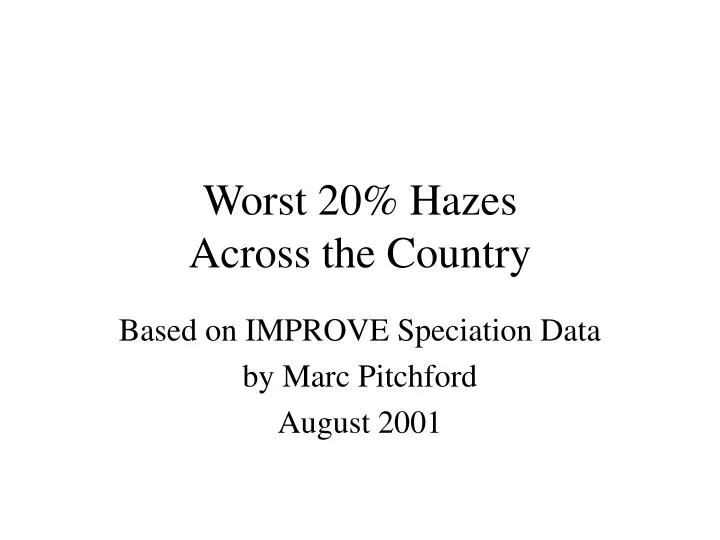 worst 20 hazes across the country