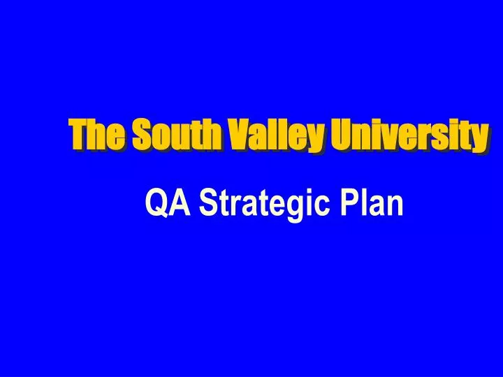 the south valley university