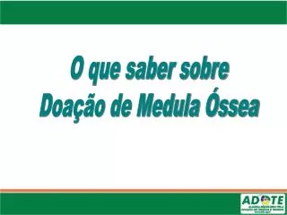 O que saber sobre Doação de Medula Óssea