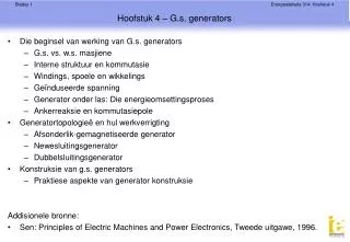 Hoofstuk 4 – G.s. generators