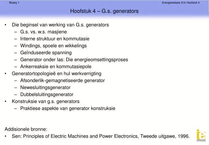 hoofstuk 4 g s generators