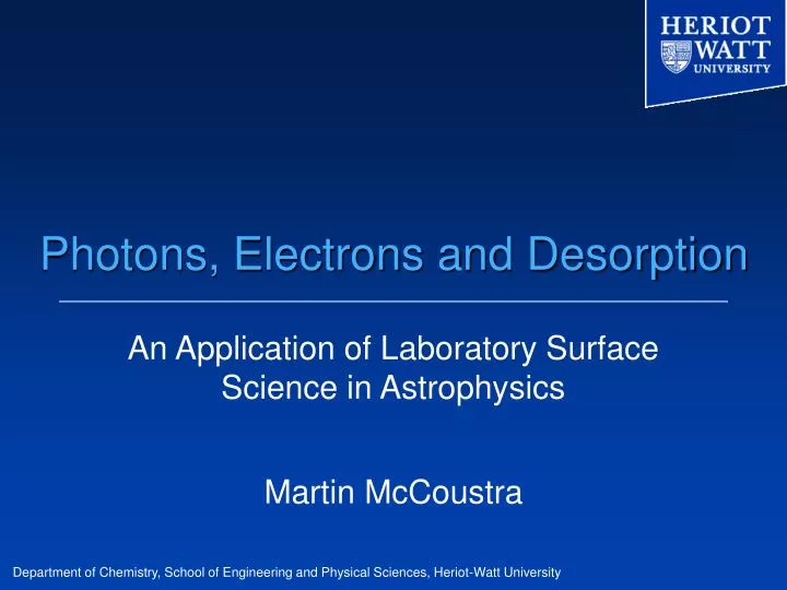 photons electrons and desorption
