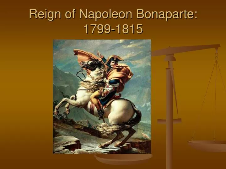 reign of napoleon bonaparte 1799 1815