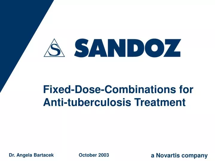 fixed dose combinations for anti tuberculosis treatment