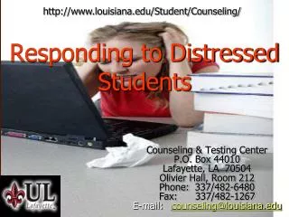 Responding to Distressed Students