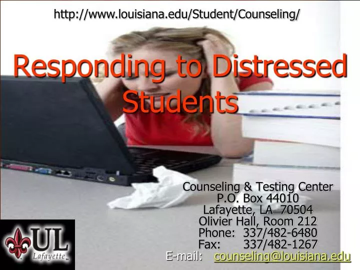 responding to distressed students