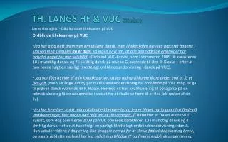 TH. LANGS HF &amp; VUC Silkeborg