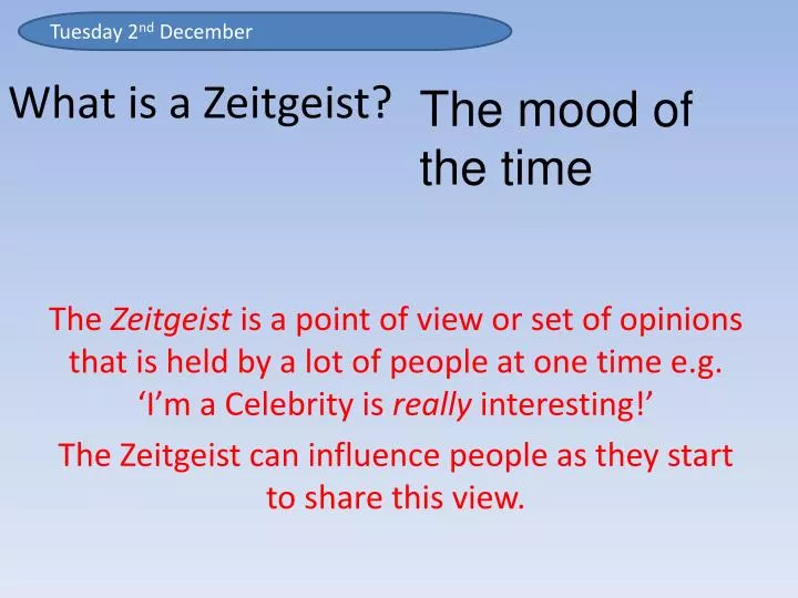 what is a zeitgeist